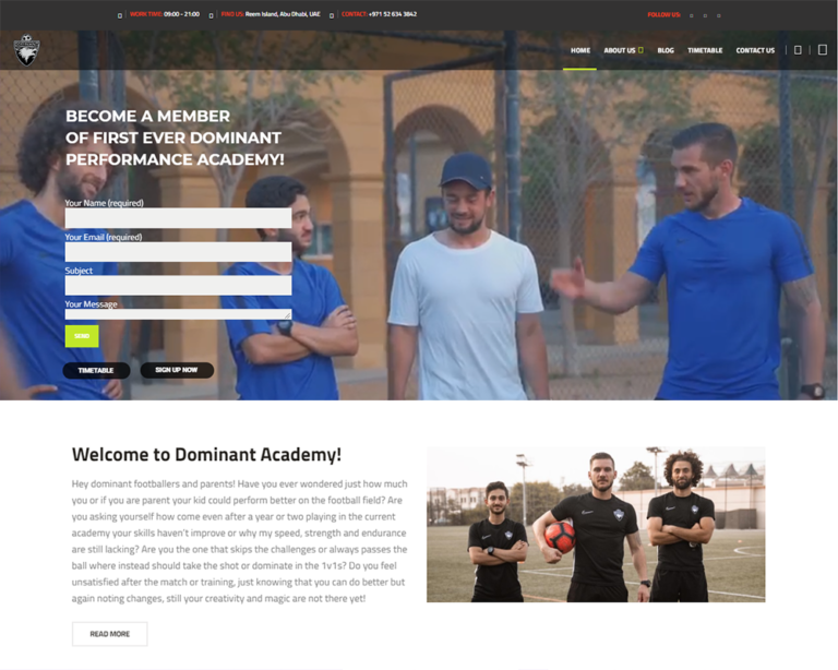 Dominant Academy – cover